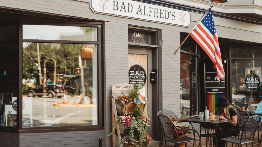 Front of Bad Alfred's Distilling in Chestertown