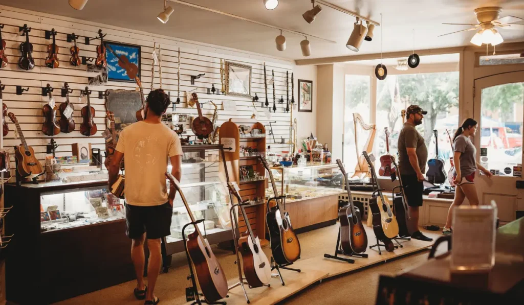 Interior of Music Life