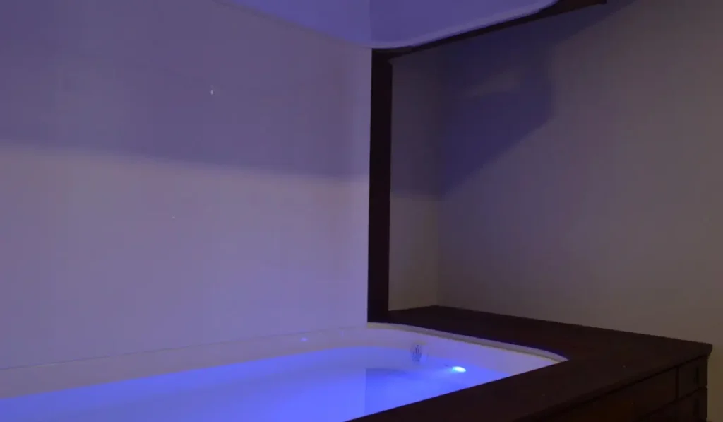 Interior of a float room at Park Row Floats