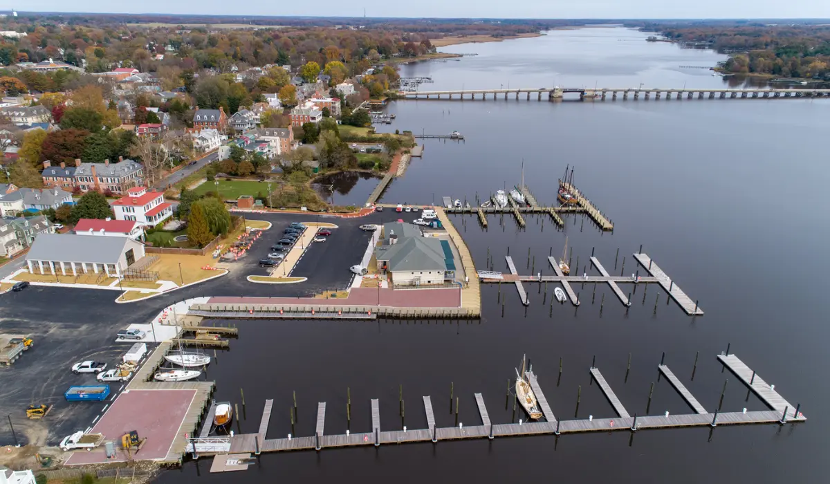Chestertown Marina view from above