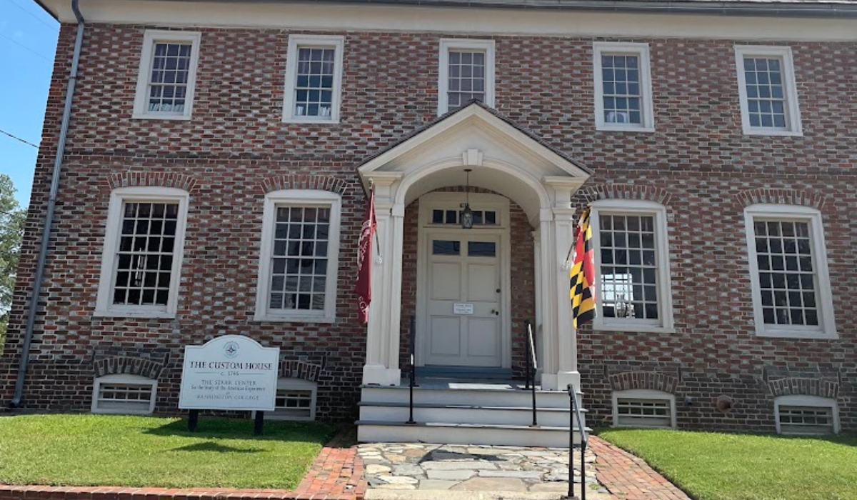 Front of Custom House in Chestertown, Maryland