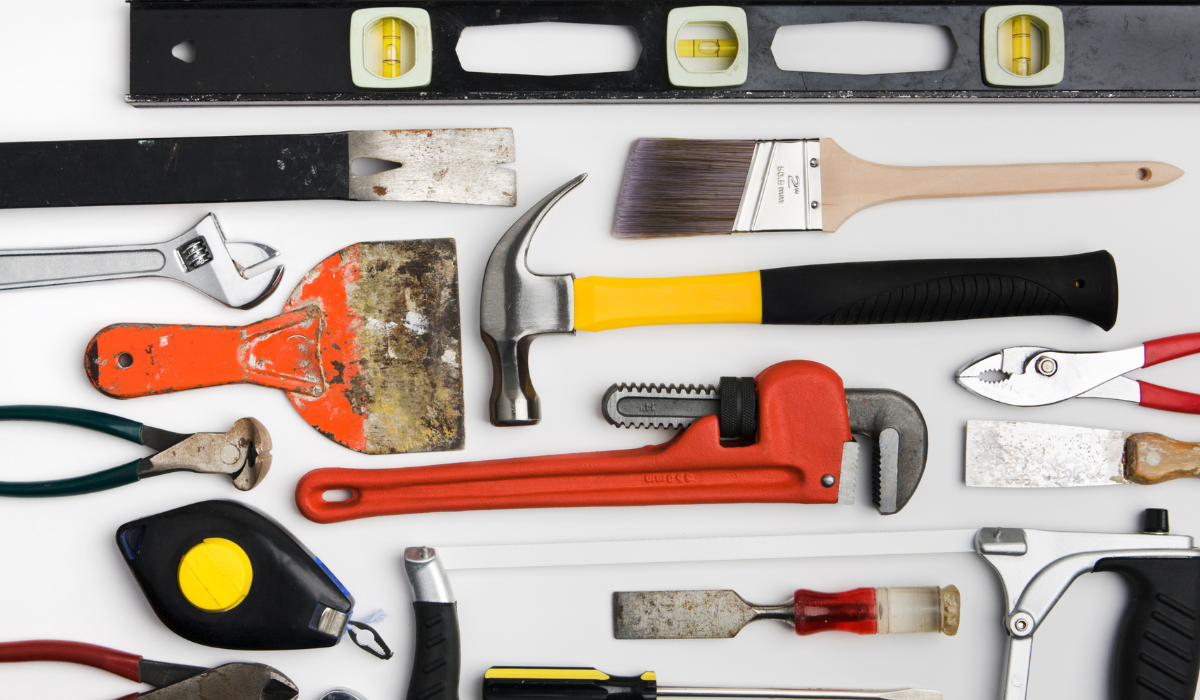 Flat Lay of Tools