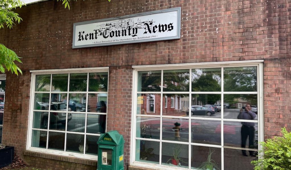 Exterior Front of the Kent County News building