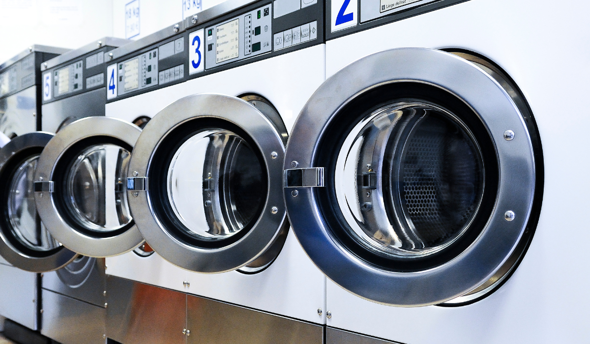 Stock Photo of a Laundromat