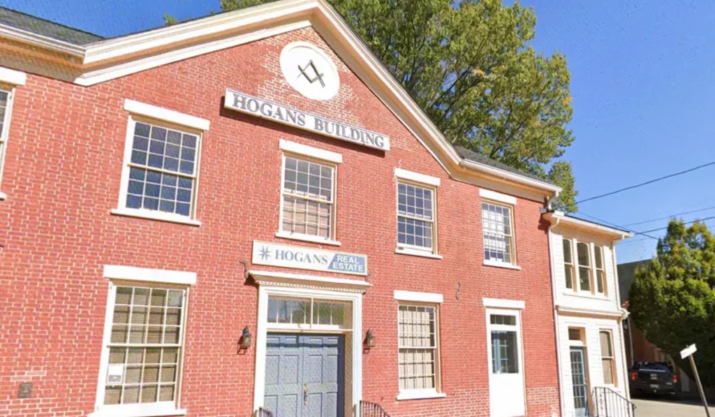 Front of the Hogans Building in Chestertown