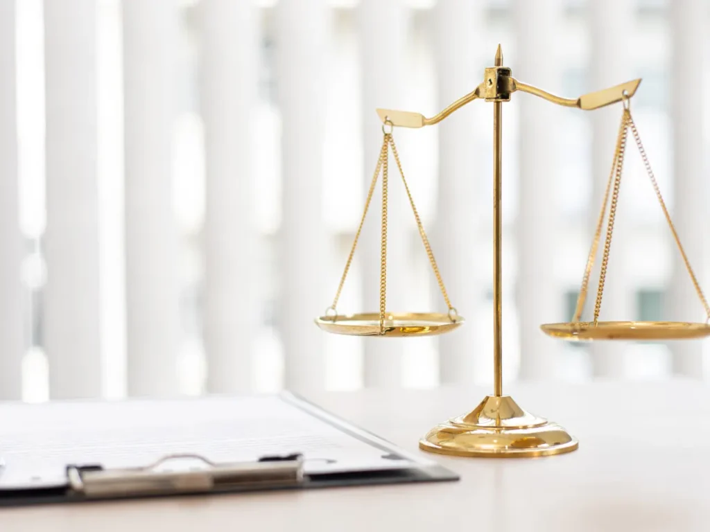 Stock image of a law firm desk