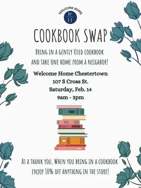Welcome Home Cookbook Swap Event