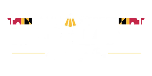 Maryland Main Street Designated Logo in White
